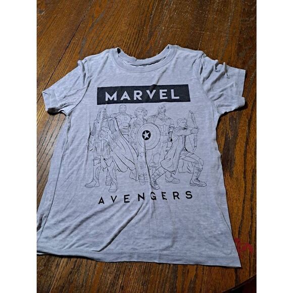 Juniors Medium Marvel Avengers Age of Ultron Short Sleeve Semi Sheer Tee Tshirt - Picture 1 of 5